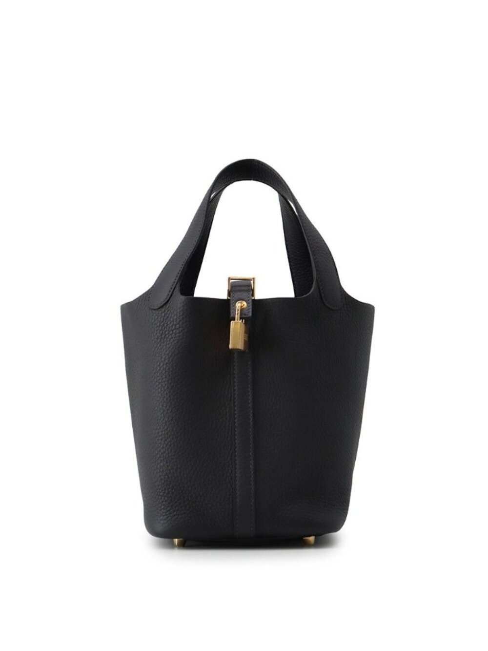Hermes Handbag Picotin Lock PM Canvas Gold Taurillon Clemence Tote Bag